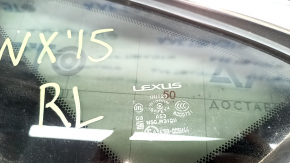 Rear left blind glass window Lexus NX200t NX300 NX300h 15-21 chrome