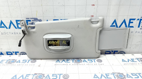 Left visor Jeep Renegade 15 - gray, without hook, dry cleanable