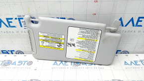 Left visor Jeep Renegade 15 - gray, without hook, dry cleanable