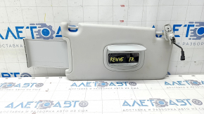 Right visor Jeep Renegade 15 - gray, without hook, dry cleanable