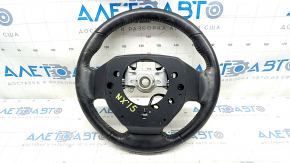 Naked steering wheel Lexus NX200t NX300h 15-17 leather black with heating without petals, for cleaning, bumps, scratches