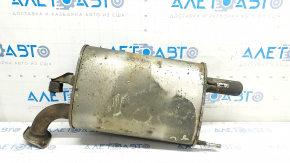 Muffler rear part with barrel Toyota Camry v55 15-17 2.5 usa without chrome tips, dented, corrosion