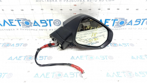 Side mirror right Lexus NX200t NX300h 15-17 13 pins, turn signal, auto-dimming, heated, BSM, graphite, sand on chrome