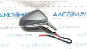 Side mirror right Lexus NX200t NX300h 15-17 13 pins, turn signal, auto-dimming, heated, BSM, graphite, sand on chrome