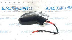Side mirror right Lexus NX200t NX300h 15-17 13 pins, turn signal, auto-dimming, heated, BSM, graphite, sand on chrome
