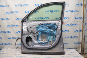 Door assembly front right Toyota Highlander 08-13 silver 9AG, keyless, dents, worn molding