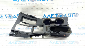 Center console trim with cup holders Lexus NX200t NX300h 15-17 black, scratches