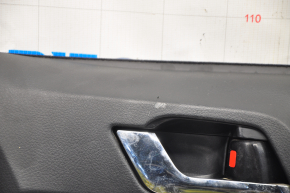 Door trim card front right Toyota Highlander 08-13 gray, with insert for light wood, scratches