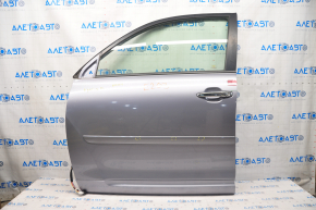 Door assembly front left Toyota Highlander 08-13 keyless, silver 9AG, bump, scratches on the overlay