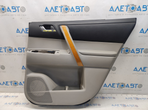 Door trim card rear right Toyota Highlander 08-13 gray, with insert for light wood, scratches, for cleaning