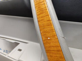 Door trim card rear right Toyota Highlander 08-13 gray, with insert for light wood, scratches, for cleaning