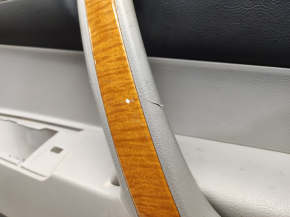 Door trim card rear right Toyota Highlander 08-13 gray, with insert for light wood, scratches, for cleaning