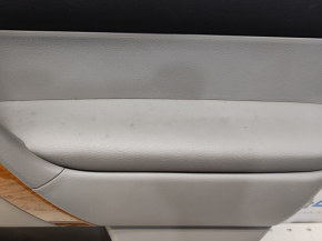 Door trim card rear right Toyota Highlander 08-13 gray, with insert for light wood, scratches, for cleaning