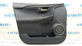 Door trim card front left Lexus NX200t NX300h 15-17 leather black, brown insert, scratches, for cleaning