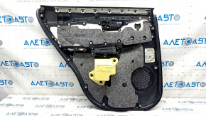 Door trim card rear right Lexus NX200t NX300h 15-17 leather black, brown insert, scratches, for cleaning