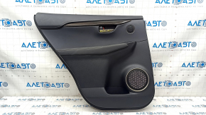 Door trim card rear left Lexus NX200t NX300h 15-17 leather black, brown insert, for cleaning