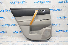 Door trim card rear left Toyota Highlander 08-13 gray, with insert for light wood, scratch, for cleaning
