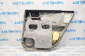 Door trim card rear left Toyota Highlander 08-13 gray, with insert for light wood, scratch, for cleaning