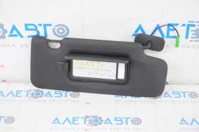 Right visor Polestar 2 21 - black plastic, without hook, backlight
