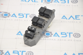 Front left window lift control Toyota Highlander 08-13 black, 1 auto, with gray trim