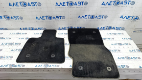 Set of floor mats for Alfa Romeo Stelvio 18-22, black cloth, dry cleanable