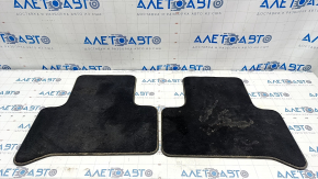 Set of floor mats for Alfa Romeo Stelvio 18-22, black cloth, dry cleanable