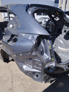 Quarter wing rear left Lexus NX200t NX300 NX300h 15-21 under BSM, graphite, on the body, bumps