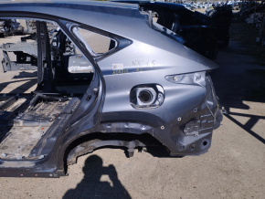 Quarter wing rear left Lexus NX200t NX300 NX300h 15-21 under BSM, graphite, on the body, bumps