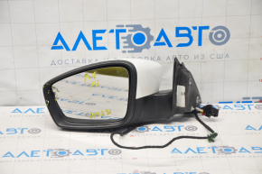 Side mirror left VW Passat b7 12-15 USA type as b7 5 pins, turn signal, white, chip, crack