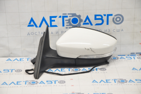 Side mirror left VW Passat b7 12-15 USA type as b7 5 pins, turn signal, white, chip, crack