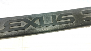 Rear bumper trim Lexus NX300 15-21 structure, scratches, worn