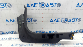 Front left threshold pad Jeep Renegade 15 - black, worn, scratches, without plug