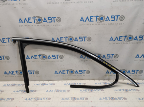 Upper door molding front right VW Passat b7 12-15 USA chrome with glass seal, minor scratches