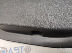 Door trim card rear right Ford Fusion mk5 13-16 black with black insert leather, armrest leather, molding under wood gloss, scratches, bumps