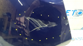 Rear bumper bare right fang Jeep Renegade 15- blue, crack crepe, dent