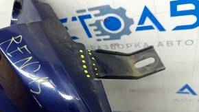 Rear bumper bare right fang Jeep Renegade 15- blue, crack crepe, dent
