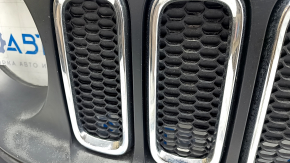 Radiator grill grill Jeep Renegade 15-18 pre-rest assembly, plastic turned white, sand on chrome