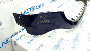 Front bumper upper part Jeep Renegade 15-18 prerest, blue, broken fasteners, pokes