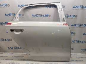 Door bare rear right VW Passat b7 12-15 USA white LB9A, paint swelled, putty