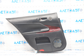 Door trim card rear left Lexus GS350 08-11 black, scratches on leather