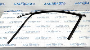 Upper front left door molding for VW Tiguan 09-17, chrome, with glass seal