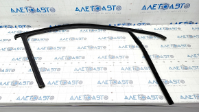 Upper front left door molding for VW Tiguan 09-17, chrome, with glass seal