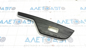 Rear left window lift control trim Honda Clarity 18-21 usa ebony, chip