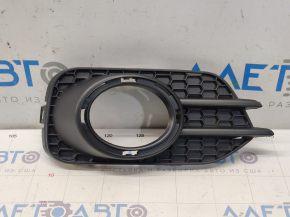 Bumper grille right VW Tiguan 12-17 rest under fog lights, chrome frame
