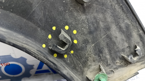 Rear right wing arch trim Jeep Renegade 15 - structure, broken fasteners, scratches