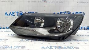 Headlight front left VW Tiguan 12-17 bare rest halogen, sand, scratches