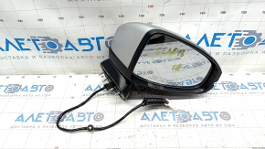 Side mirror right Honda Clarity 18-21 usa camera, 11 pins, silver, chips, scratches