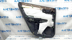 Door trim card rear right Honda Clarity 18-21 usa black, leather insert, scratches