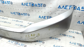 Front bumper bare center Honda Clarity 18-21 usa, silver, scratches, paint peeled