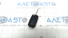 Key VW Tiguan 12-17 4 buttons, folding, poke, worn